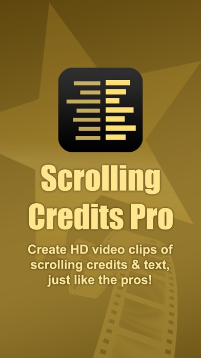Screenshot #1 pour Scrolling Credits Pro
