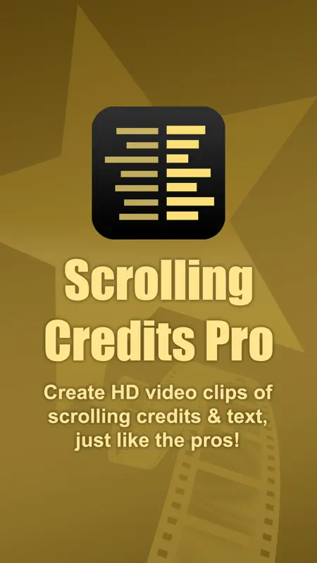 Scrolling Credits Pro screenshot 1 of 10