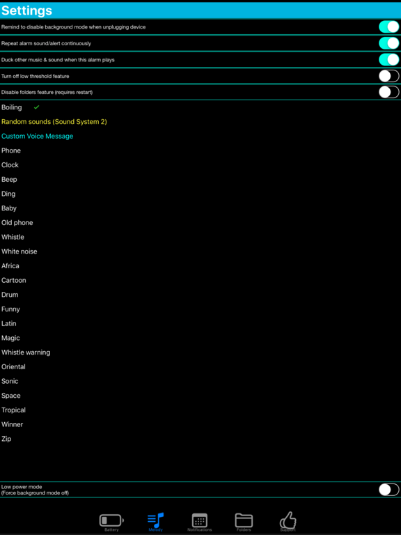 Screenshot #5 pour Battery Life Alarm PRO