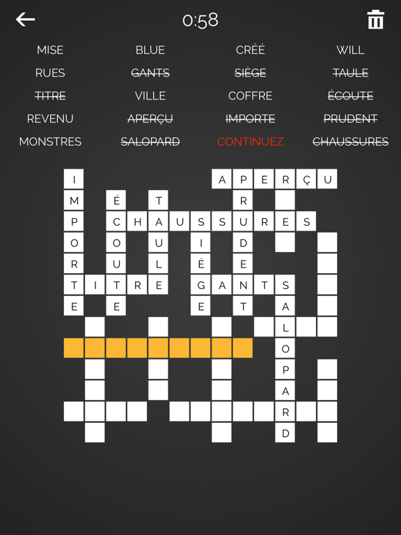 Screenshot #4 pour Mots Casés Français