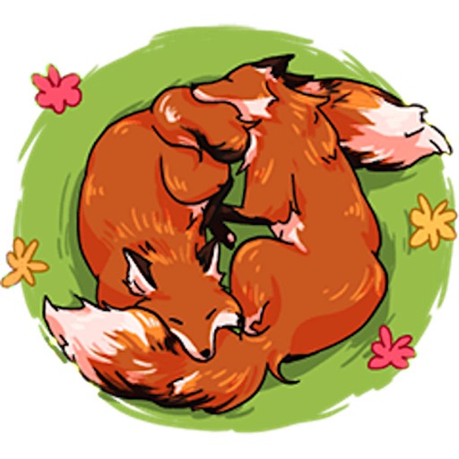 Red Fox FoxMoji Stickers icon