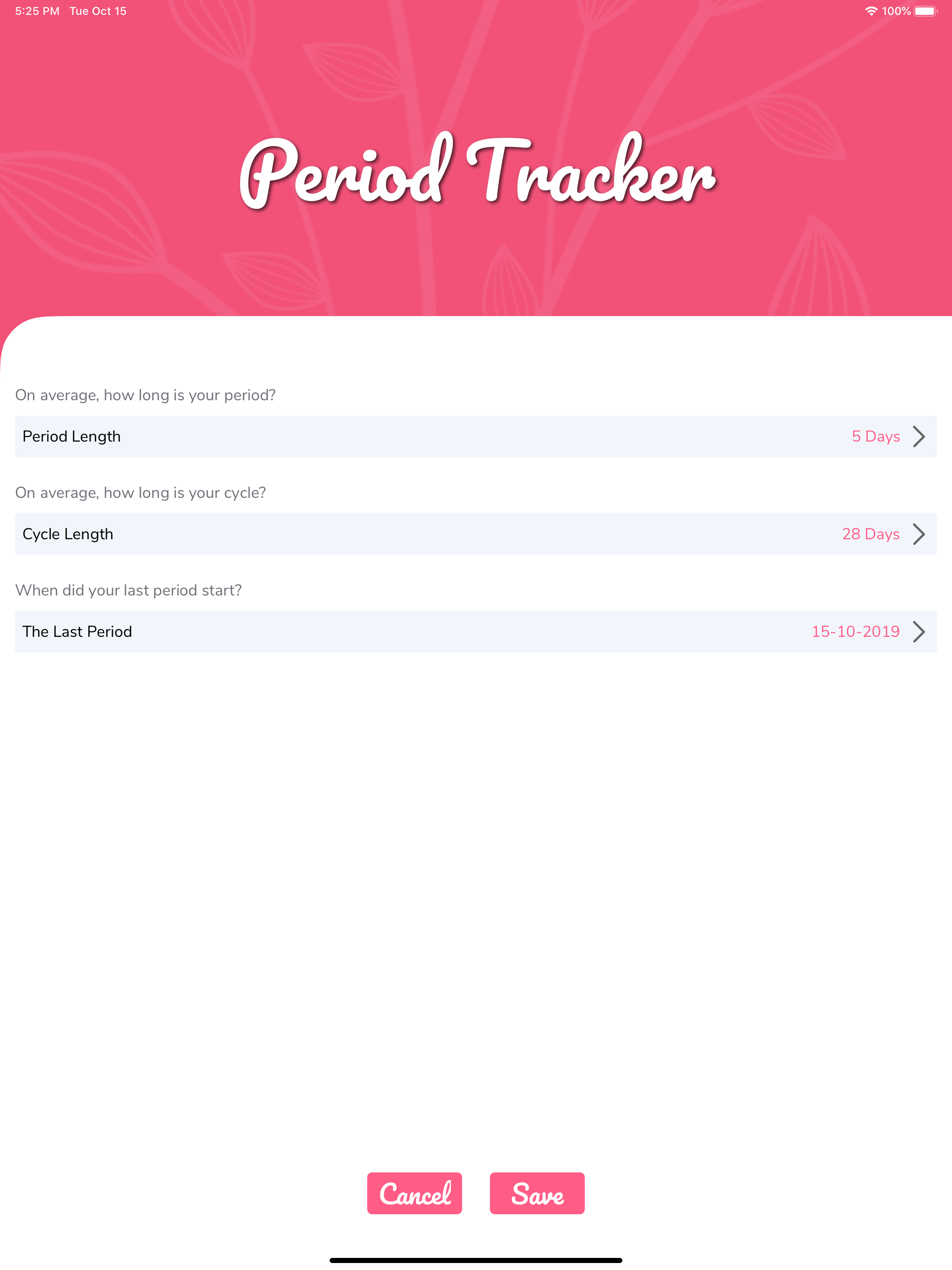 MyPeriod - Period Tracker