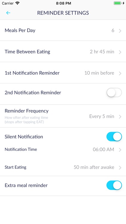 EatWise - Meal Reminder screenshot-0