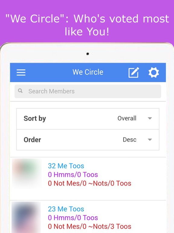 Me We Too iPad screenshot 6 - Social Networking app