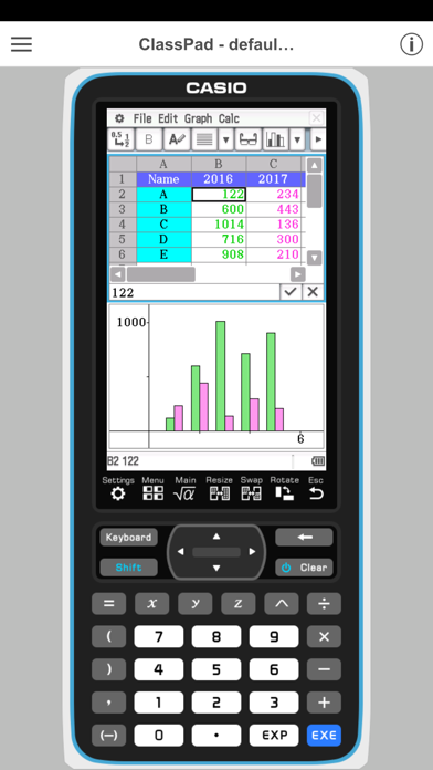 CASIO ClassPad Screenshot