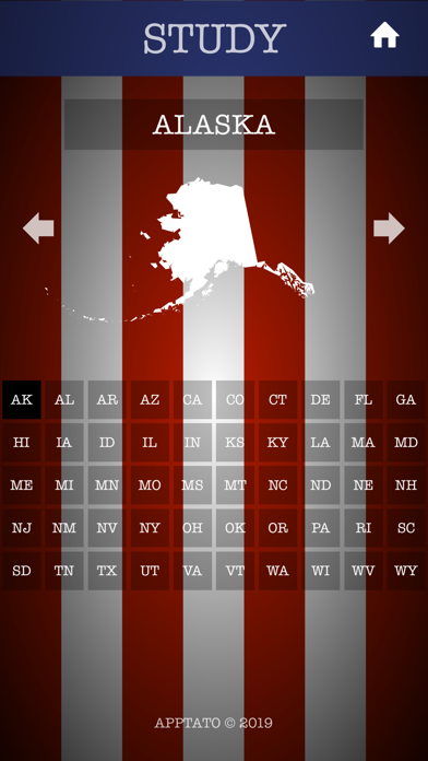 US States Test Screenshot
