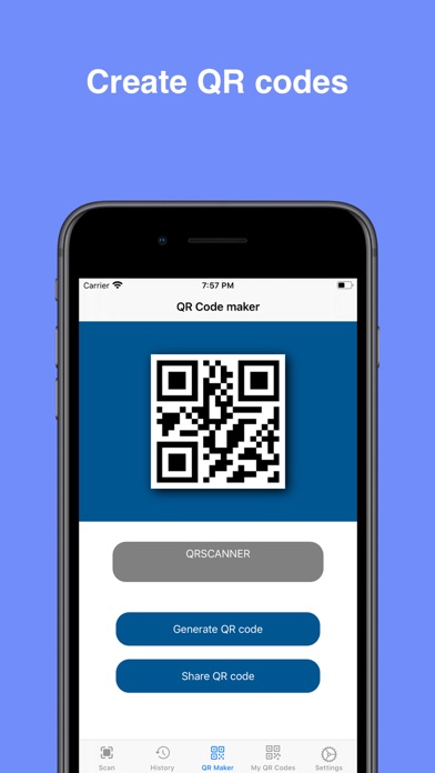 Screenshot #2 pour QR Scanner & Generator QRCode