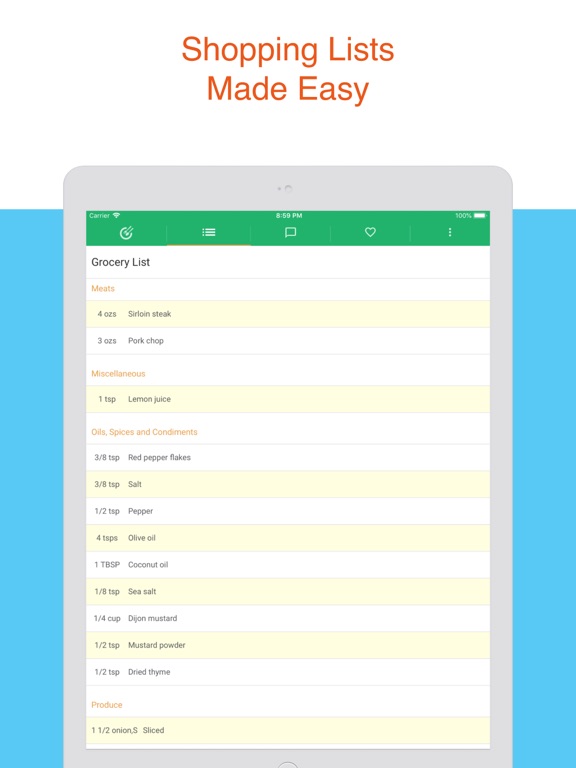 Sugar Detox Diet Meal Plan iPad screenshot 4 - Productivity app