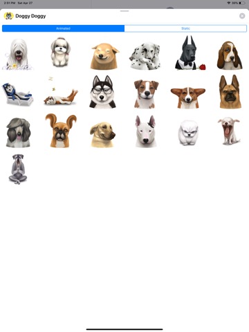 iMessage用の犬のステッカーのおすすめ画像2
