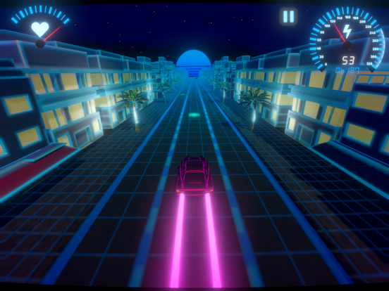 Screenshot #6 pour OverDrive - Synthwave Racer
