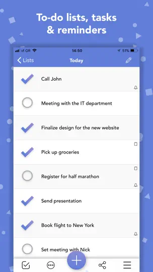Screenshot von Lists To-do auf dem iPhone 2