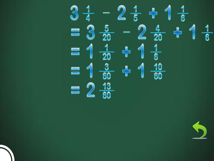 Fraction Calculator and progress