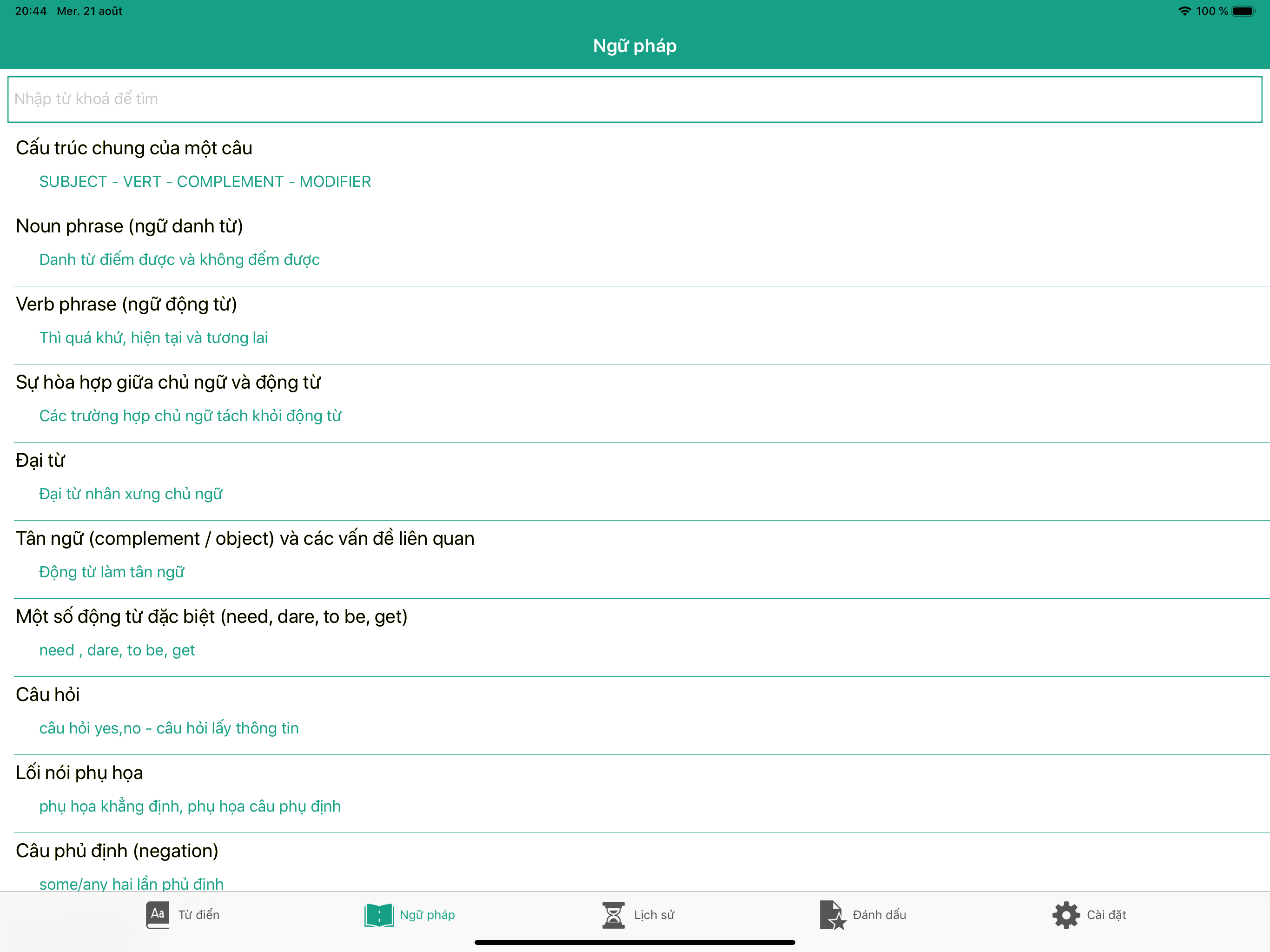 Từ điển Anh Việt (TygonDict) screenshot 12