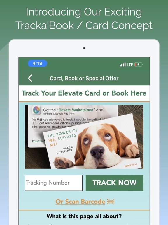 The Elevate Marketplace iPad screenshot
