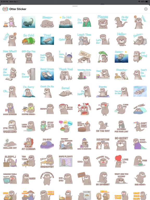 Screenshot #5 for Otter Sticker
