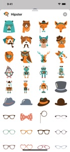 Ultimate Hipster Stickers screenshot #1 for iPhone