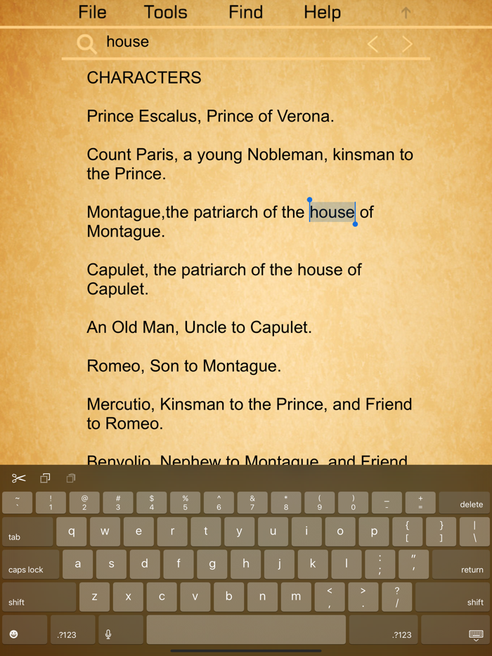 Shakespeare - Complete Search