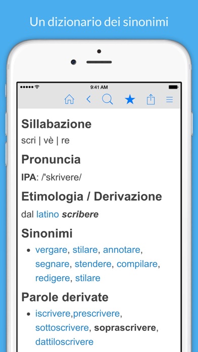 Dizionario Italiano e Sinonimi Screenshot
