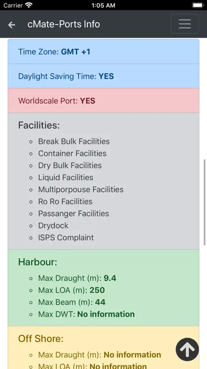 cMate-Ports Info ekran görüntüsü 5 / 6