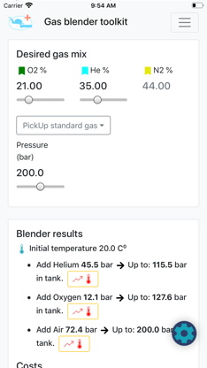 Gas blender toolkit screenshot 2