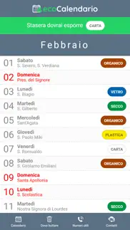 ecocalendario silvi marina iphone screenshot 2