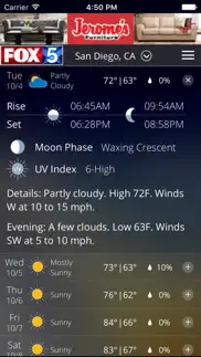 fox5 san diego weather iphone screenshot 3