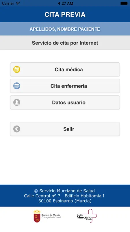 Cita Previa SMS screenshot 3 of 5