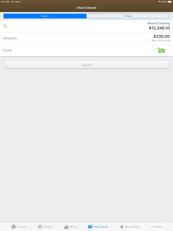 Great Basin FCU iPad screenshot 7 - Finance app