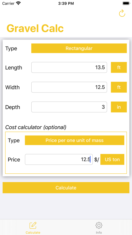 #1. Gravel Calculator - Calc (iOS) By: Phan Nhat Đang