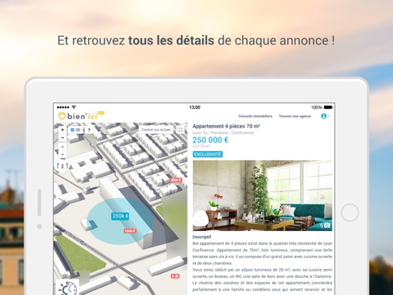 Bien’ici - Achat & Location iPad screenshot 5 - Utilities app