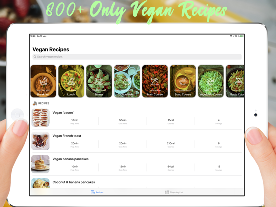 Delicious Vegan Recipes Screenshots