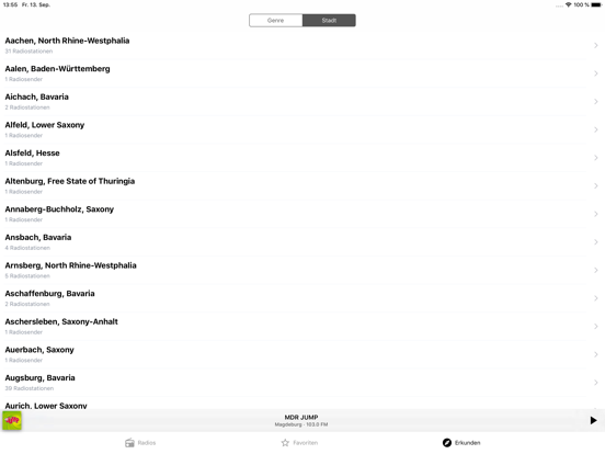 Radio FM Germany iPad screenshot 5 - Music app