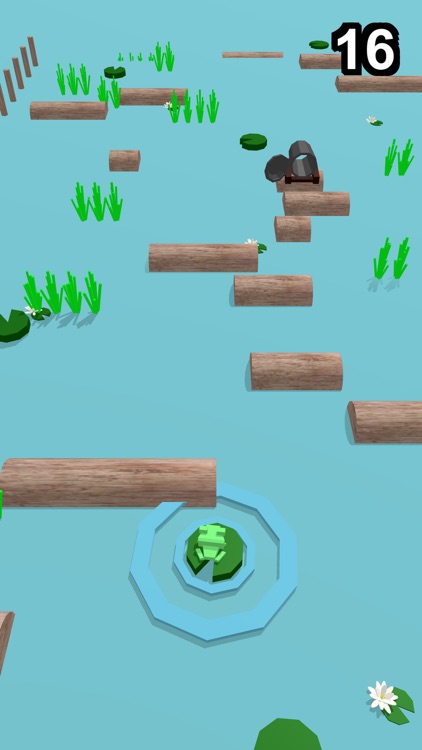 Lots of vigorous flowing logs
