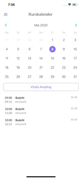 Game screenshot Vitalis Fitness apk