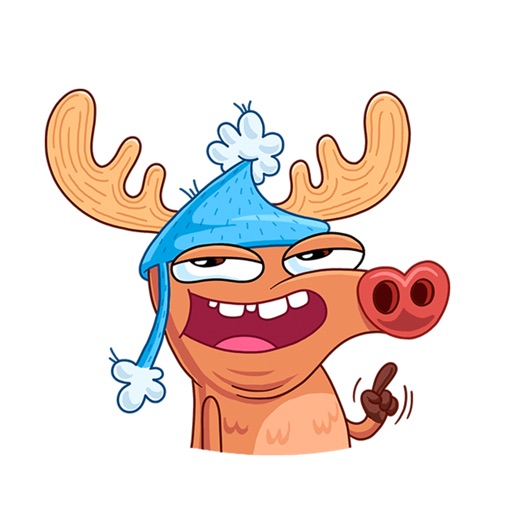 Crazy Deer Stickers icon