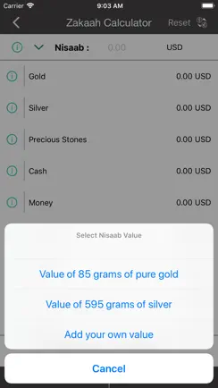 Zakat Calculator for Muslims iPhone image 3