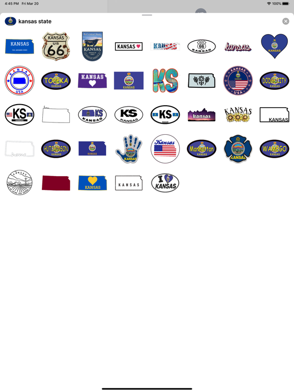 Screenshot #4 pour Kansas emoji - USA stickers