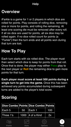 iFarkle screenshot 3