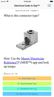 electrical code-a-day iphone screenshot 2