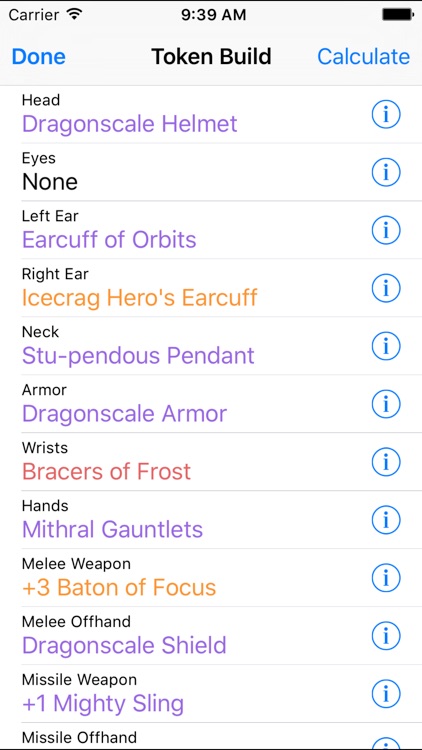 Character Gen for True Dungeon