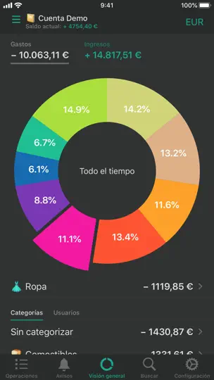 Captura de pantalla de CashSync + PRO en iPhone 1