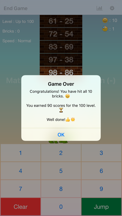 How to cancel & delete Maths Bricks - Subtraction from iphone & ipad 3