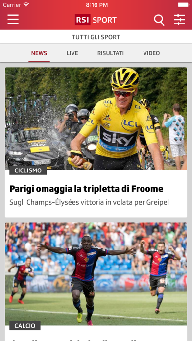 Screenshot #1 pour RSI Sport