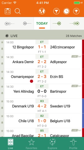 Futbol24 soccer livescore appのおすすめ画像1