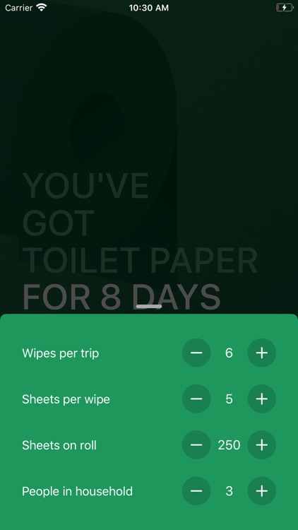 PPR - Toilet Paper Calculator screenshot-3