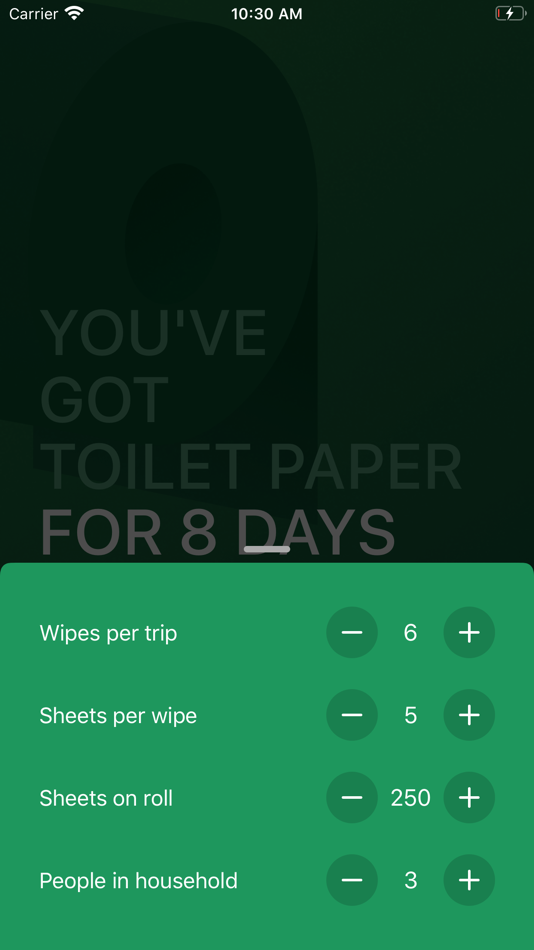 #4. PPR - Toilet Paper Calculator (iOS) 由: Marian Fotev