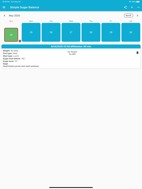 Screenshot #6 pour Simple Sugar Balance