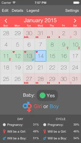 Game screenshot Menstrual Periods Tracker apk
