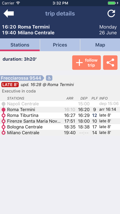 Trenìt! - find Trains in Italy Screenshot