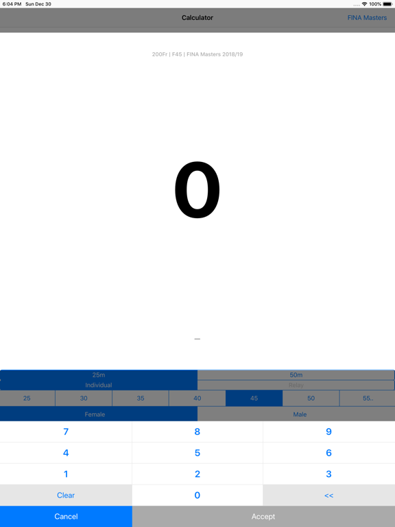 Screenshot #5 pour SwimX Pro - FINA Points Easy
